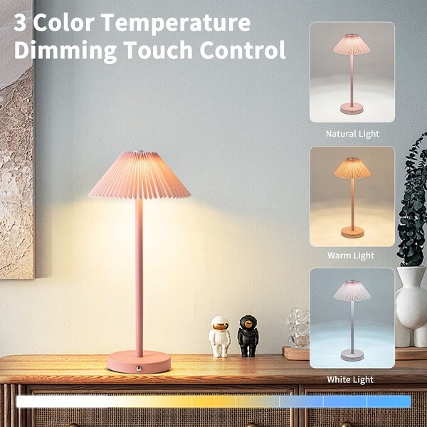 Romision Portable Table Lamp Battery Powered LED Lamp - Bed Bath