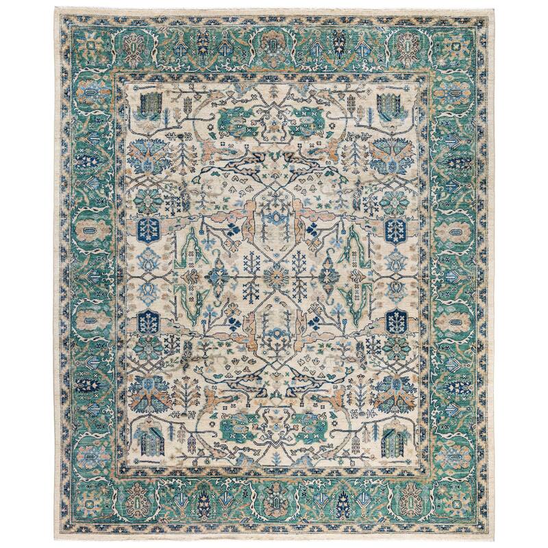 Serapi One-of-a-Kind Hand-Knotted Area Rug - Ivory - 8' 2" x 9' 10"
