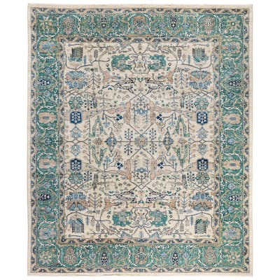 Serapi One-of-a-Kind Hand-Knotted Area Rug - Ivory - 8' 2" x 9' 10"
