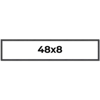 48x8 Frame Brown Solid Wood Picture Frame - Complete Modern Photo