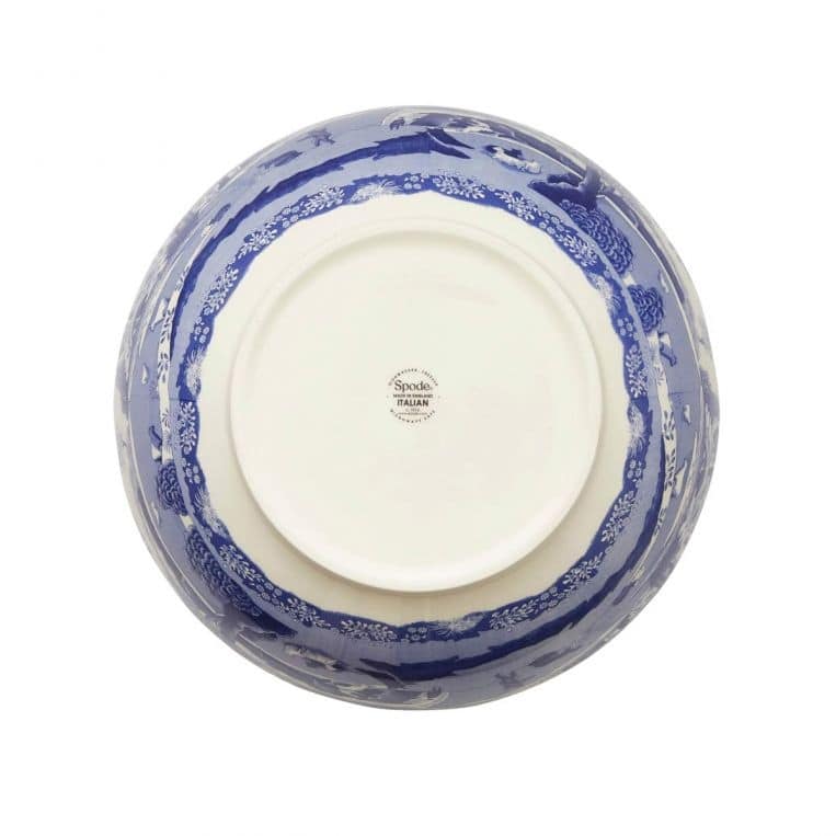 Spode Blue Italian Deep Round Bowl - 10.75"
