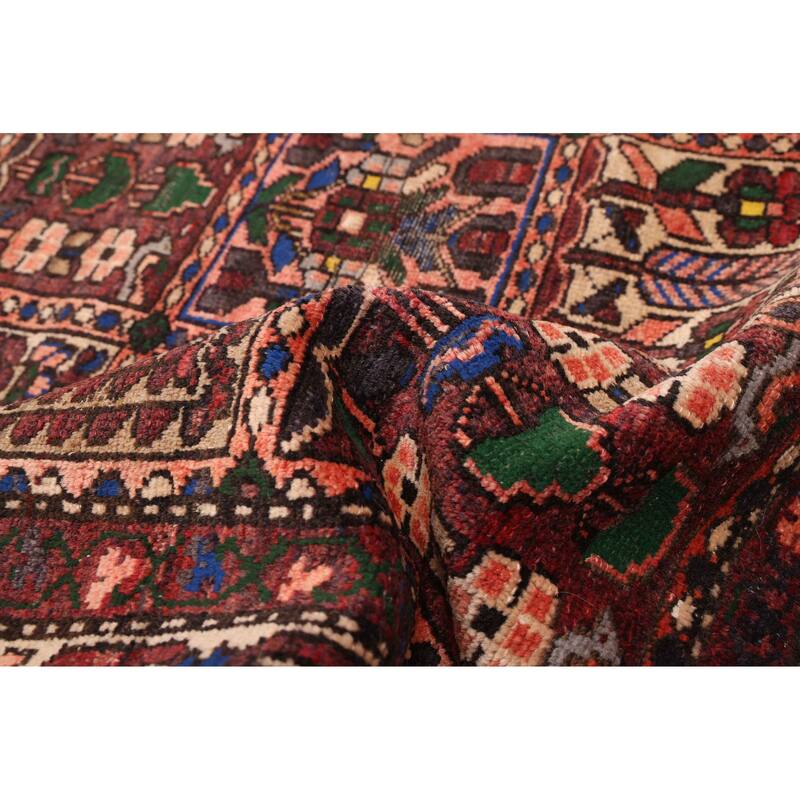 ECARPETGALLERY Hand-knotted Kayseri Vintage Dark Red Wool Rug - 5'0 x 6'5