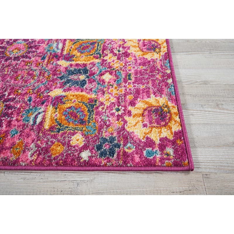 Nourison Passion Boho French Country Floral Area Rug.