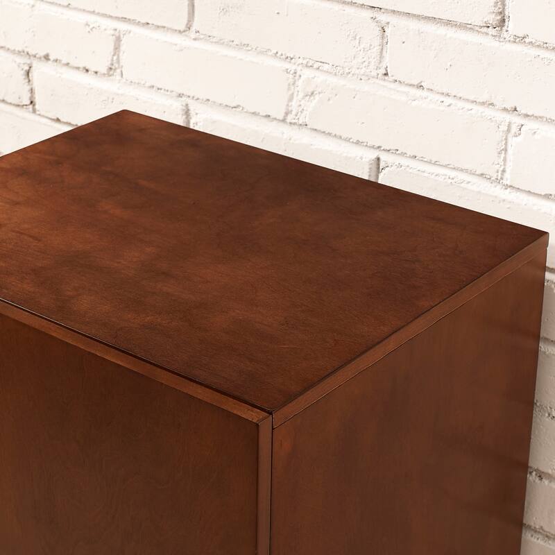 Crosley Everett Record Player Stand in Mahogany Finish