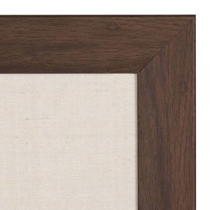 DesignOvation Beatrice Framed Linen Fabric Pinboard