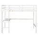 preview thumbnail 28 of 86, Elegant Loft Wood Bed with built-in desk,Ladder