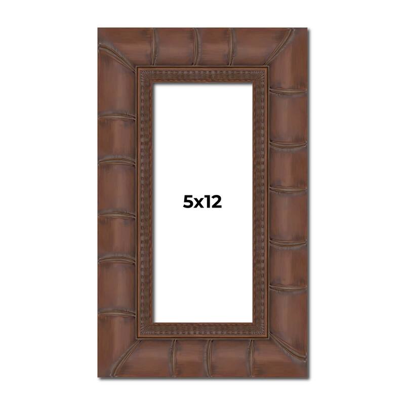5x12 Frame Pewter Solid Wood Picture Frame Width 1.625 Inches | Interior Frame Depth 0.6875 Inches