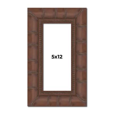 5x12 Frame Pewter Solid Wood Picture Frame Width 1.625 Inches | Interior Frame Depth 0.6875 Inches