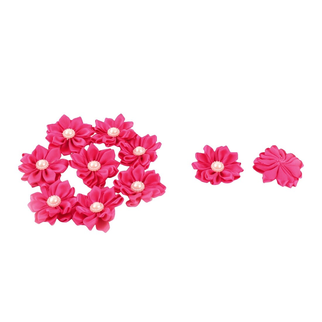 Shop Satin Pearl Decor Diy Ornament Appliques Ribbon Flower