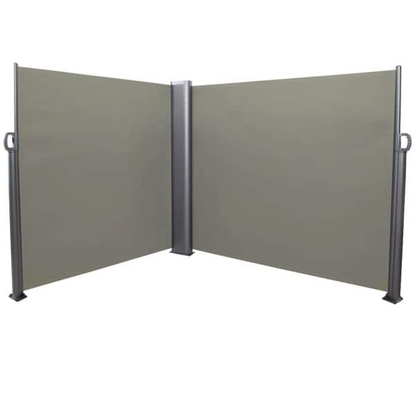 Shop Sunnydaze Corner Patio Retractable Privacy Wall Side Awning
