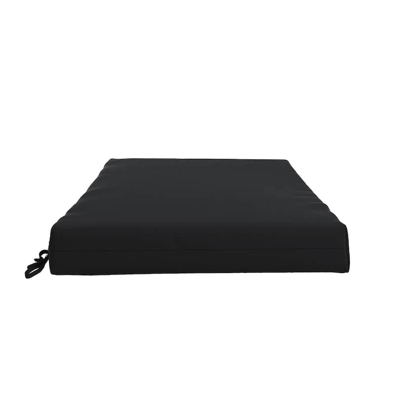 California Umbrella Outdoor Chair Pad Set of 2, 18" x 18", 2.5" Thick, Solstice Olefin Fabric