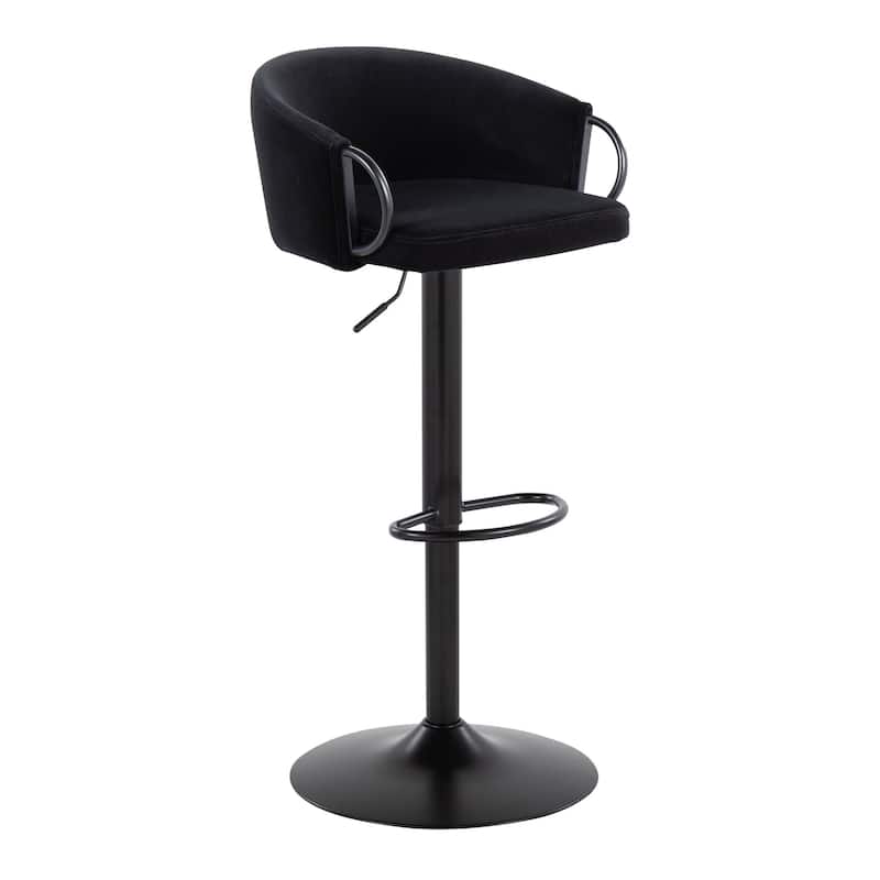 Silver Orchid Battista Adjustable Bar Stool (Set of 2)