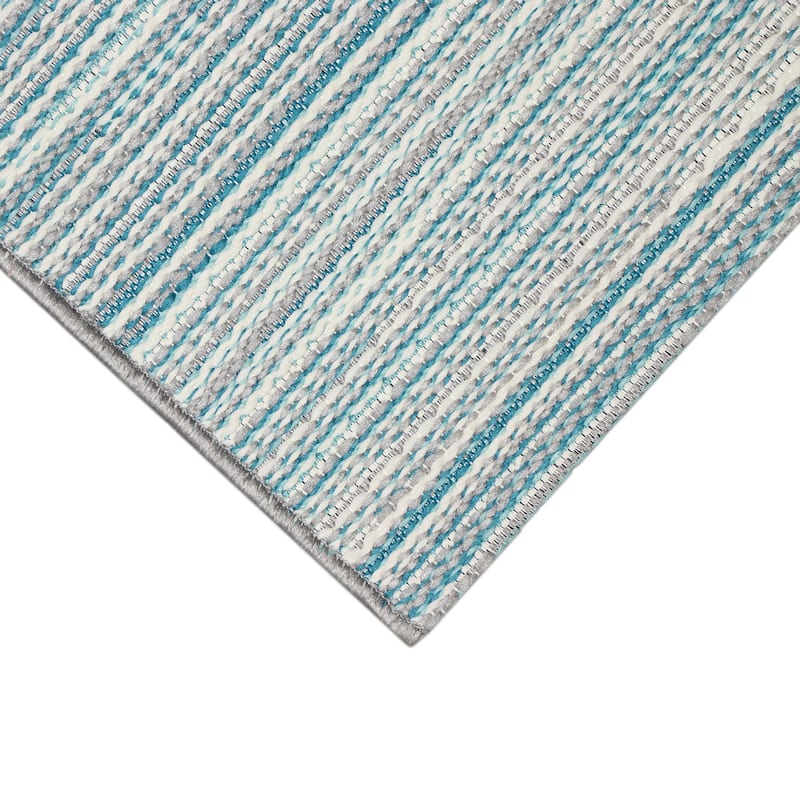 Liora Manne Miranda Tweed Stripe Indoor/Outdoor Rug
