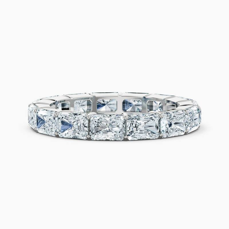 Auriya 14k Gold Radiant East-West Lab Grown Diamond Eternity Band 2.10 - 8.25 ct. tw. (F-G, VS) - 4.50 ct. wt. - 4.5 - White