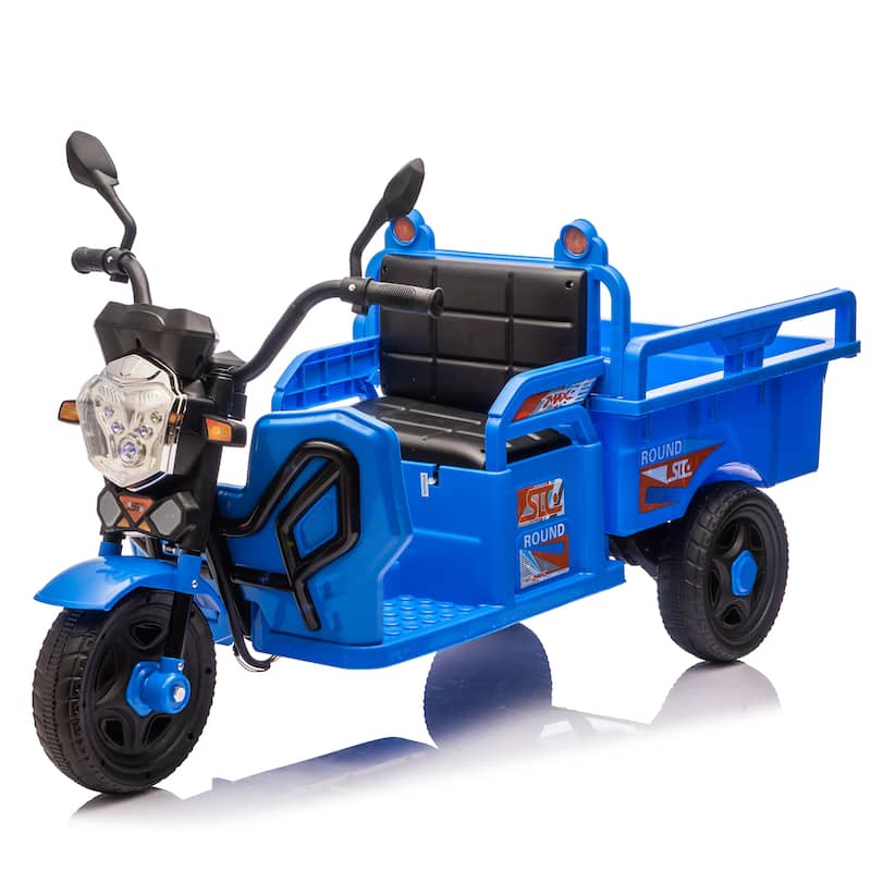 Blue Ride-On Truck Off-Road Toy Car Ride on Car Electric Car Toy
