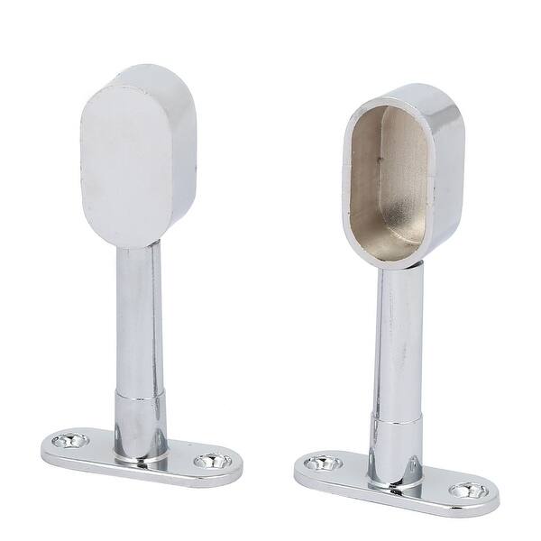 Shop Wardrobe Cupboard Clothes Hanging Pipe Rail Supports Bracket