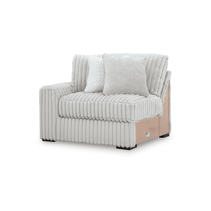Signature Design by Ashley Stupendous White 3-Piece Sectional Sofa - 141"W x 41"D x 44"H