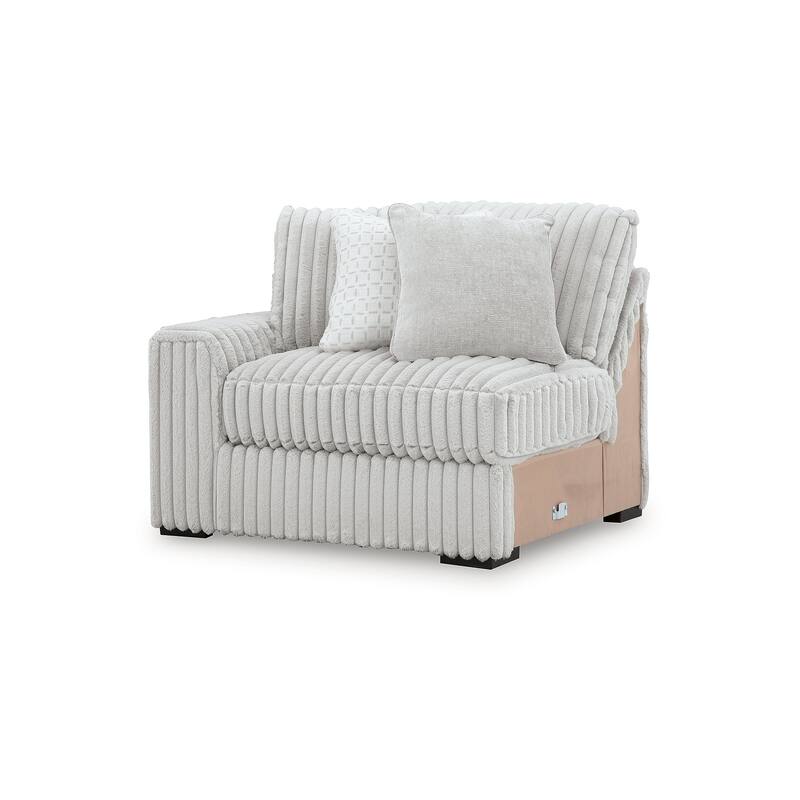 Signature Design by Ashley Stupendous White 3-Piece Sectional with Chaise - 142" W x 67" D x 41" H