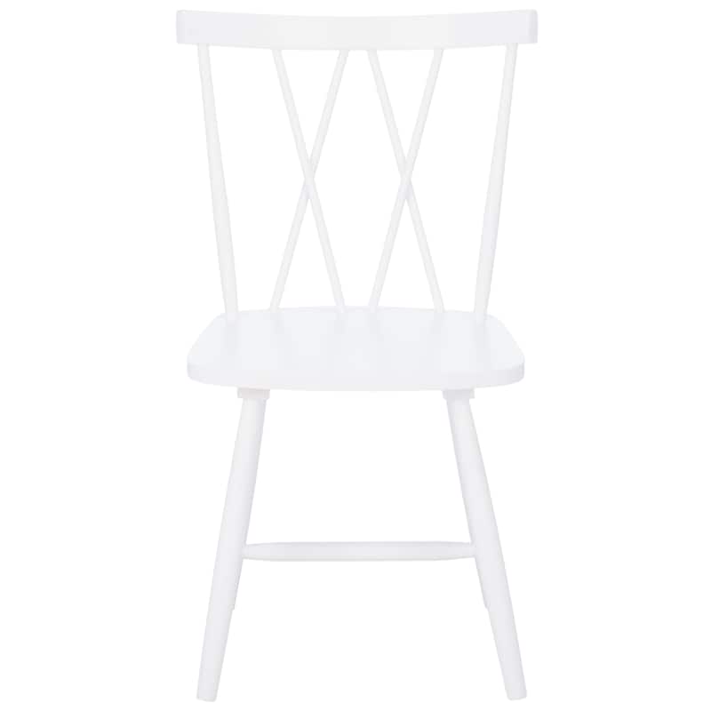 SAFAVIEH Treva Spindle Back White Dining Chair (Set of 2) - 20.9" W x 19.7" L x 34.1" H - 21Wx20Dx34H