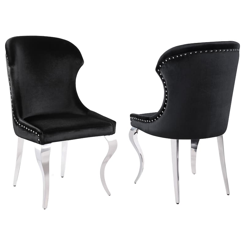 Cheyanne Upholstered Dining Side Chair (Set of 2) - Black
