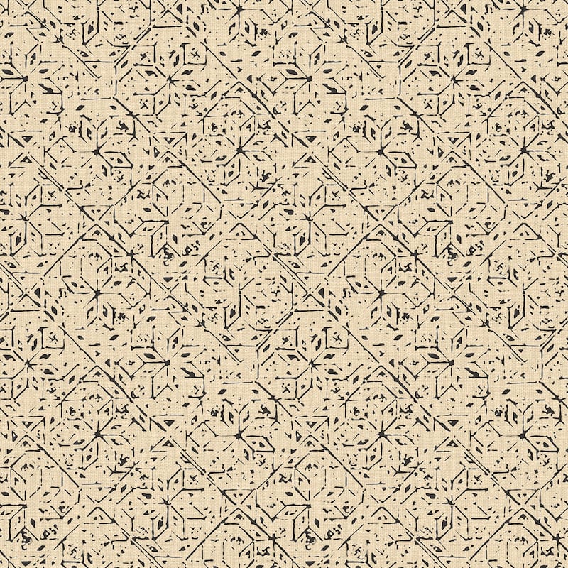 Galerie Wallcoverings Bazaar Floral Tangier Tile Non-woven Glitter Wallpaper Roll - 33 feet x 21 inches - Gold
