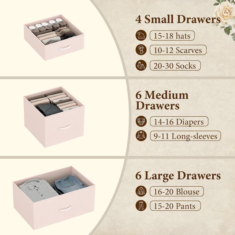 Dresser for Bedroom with 15 Drawers,Tall Dresser Chest of Drawers