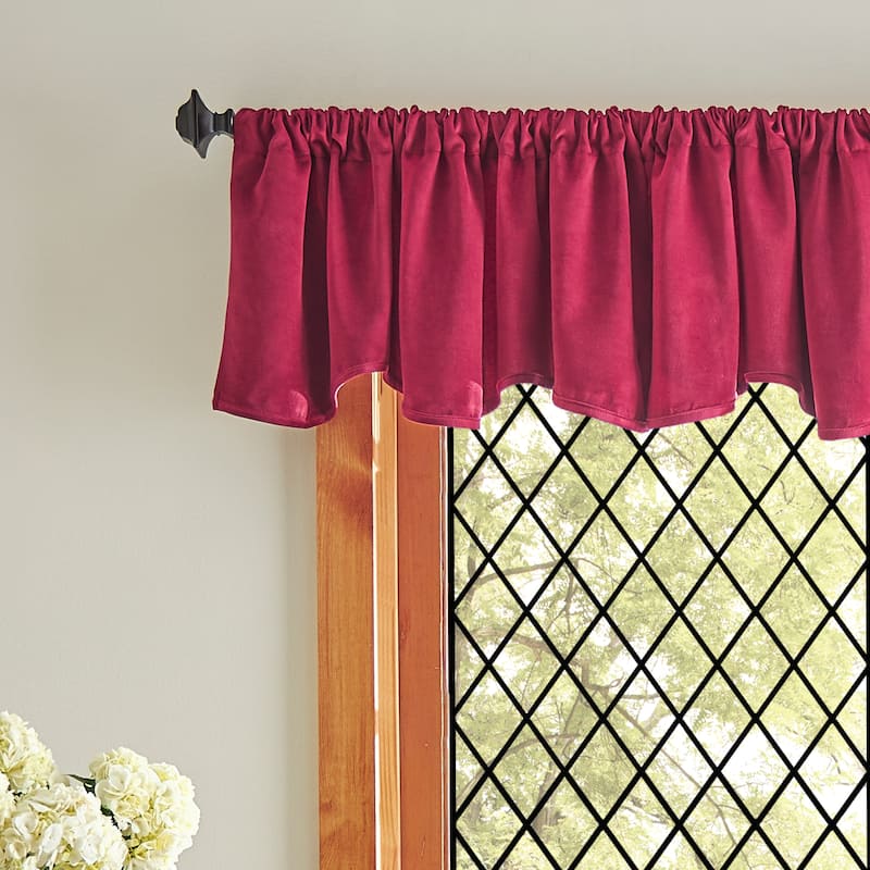 Martha Stewart Lucca Velvet Blackout Curtains - Panel Pair or Valance