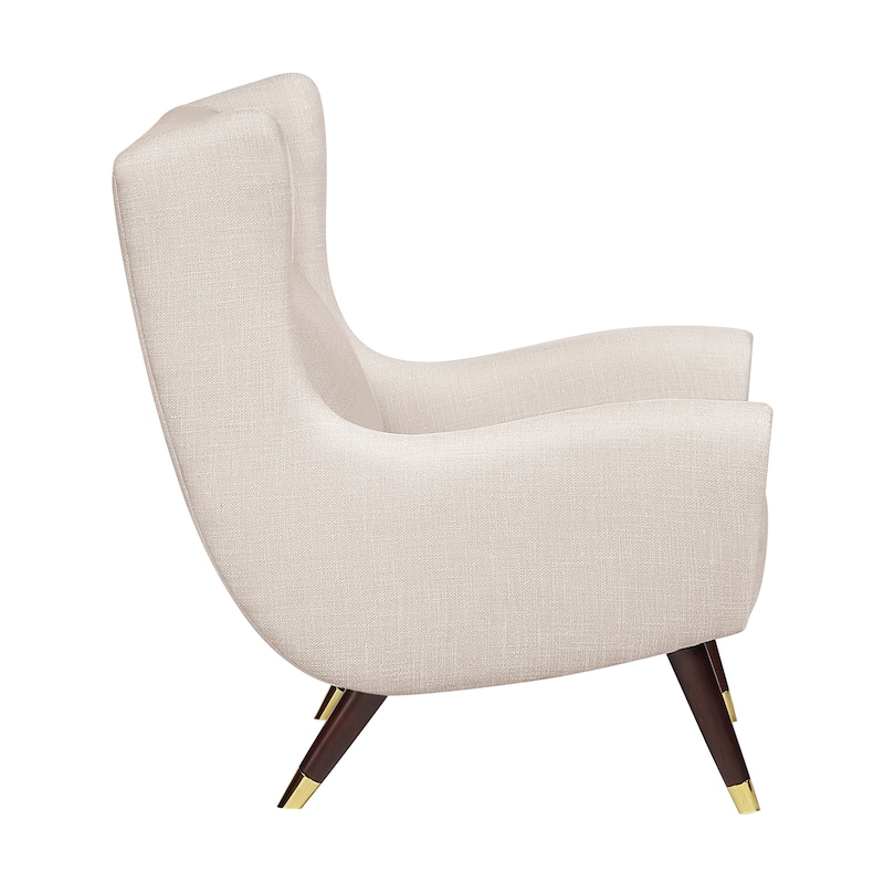 Edmund Textured Fabric Accent Chair