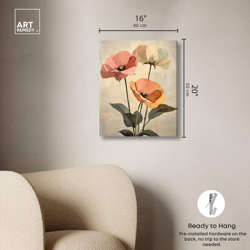 Blush and Ochre I Canvas by Art Remedy, Gallery Wrapped