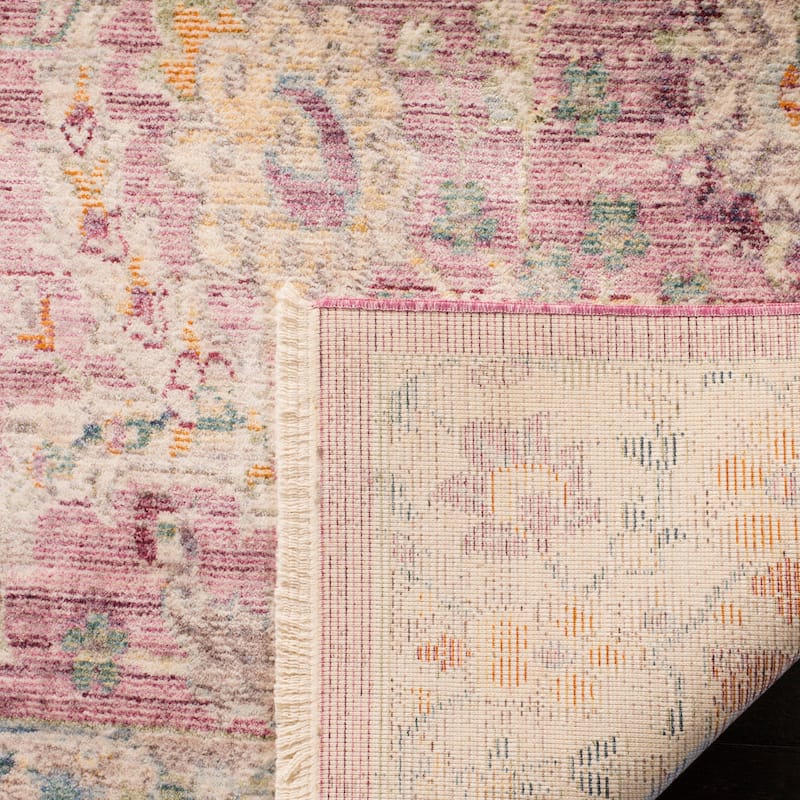 SAFAVIEH Illusion Kari Vintage Boho Oriental Viscose Rug with