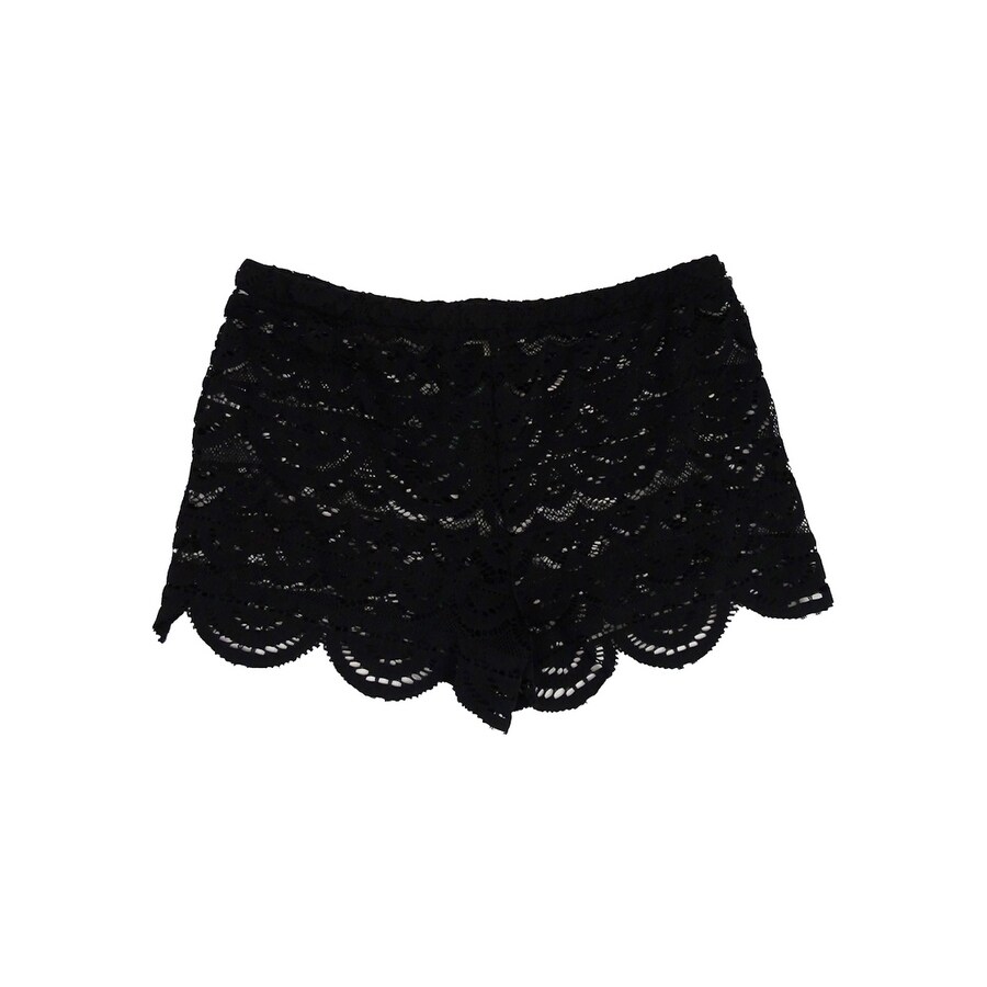 lace swim shorts cover up