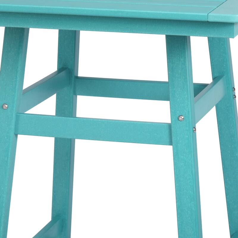 Laguna Hdpe All Weather Outdoor Patio 30" Square Counter Bistro Table