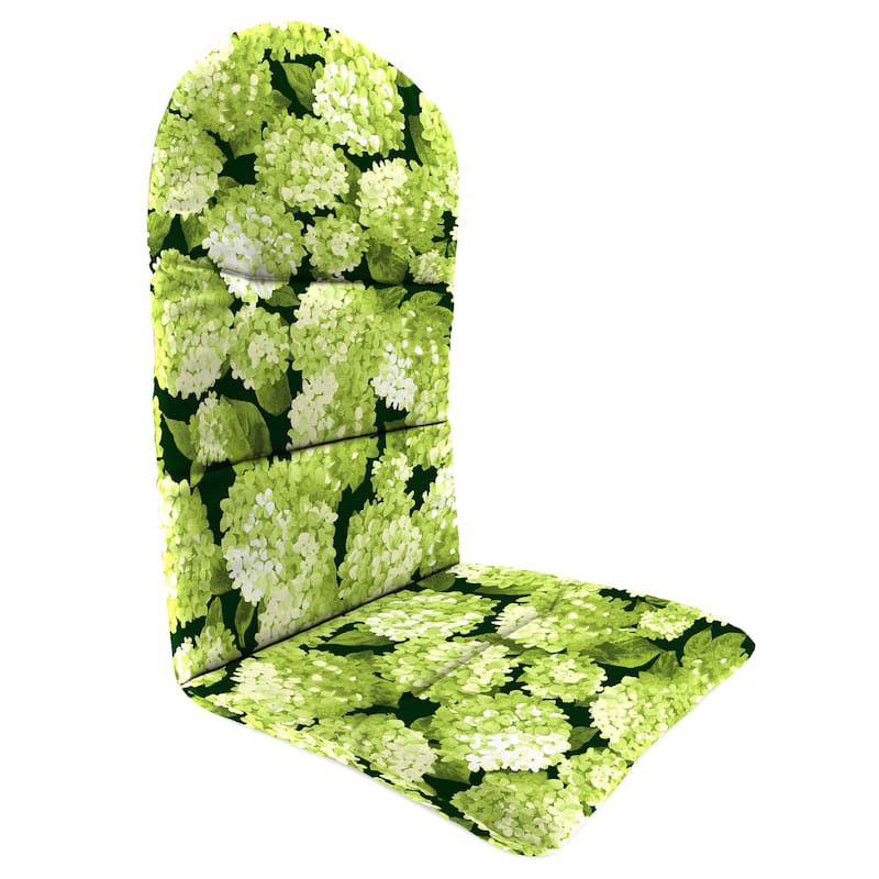 21" x 49" Outdoor Adirondack Chair Cushion with Back Strap - 49'' L x 20.5'' W x 2.5'' H - Hydrangea Forest Green