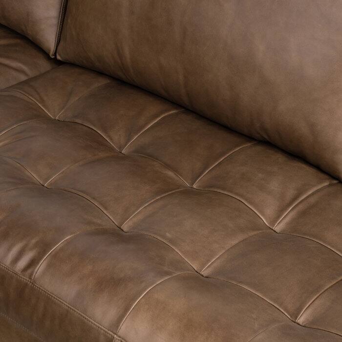 Poly & Bark Napa 104.5" Left Sectional Sofa - Full Grain Genuine Italian Leather