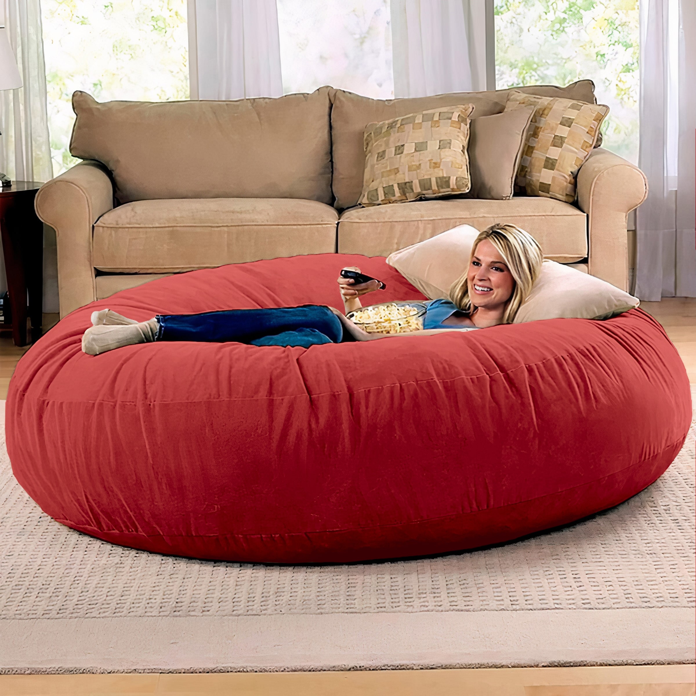 Multifunctional Bean Bag Chair, Large Adult Children's Living Room  Furniture, Soft And Comfortable Bean Bag Cover, Can Relax And Sleep Easy To  Clean (NO Filling) (Blcak, 5FT) - Walmart.com
