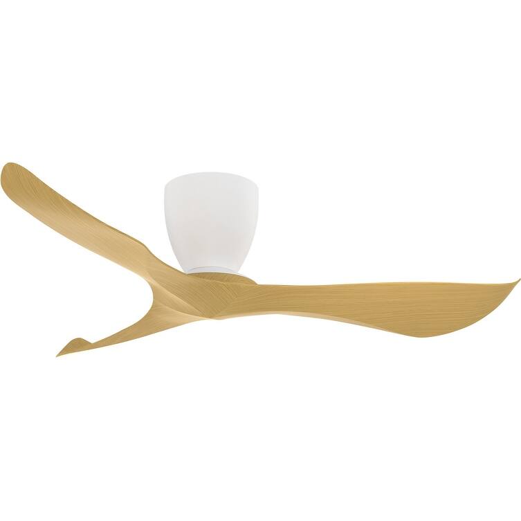 Maxim 88753 Keanu 56" 3 Blade Indoor / Outdoor Ceiling Fan - Matte White / Teak