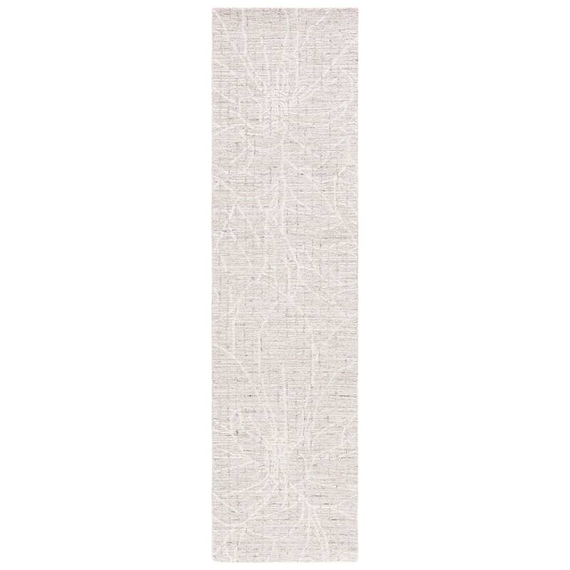 SAFAVIEH Handmade Metro Abha Modern Wool Rug - 2'3" x 9' Runner - Beige/Ivory