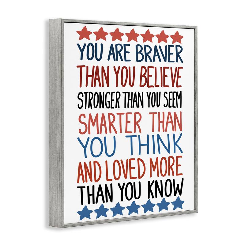 Stupell Bold Self Confidence Phrases Framed Giclee Art Design By Sweet Melody Designs