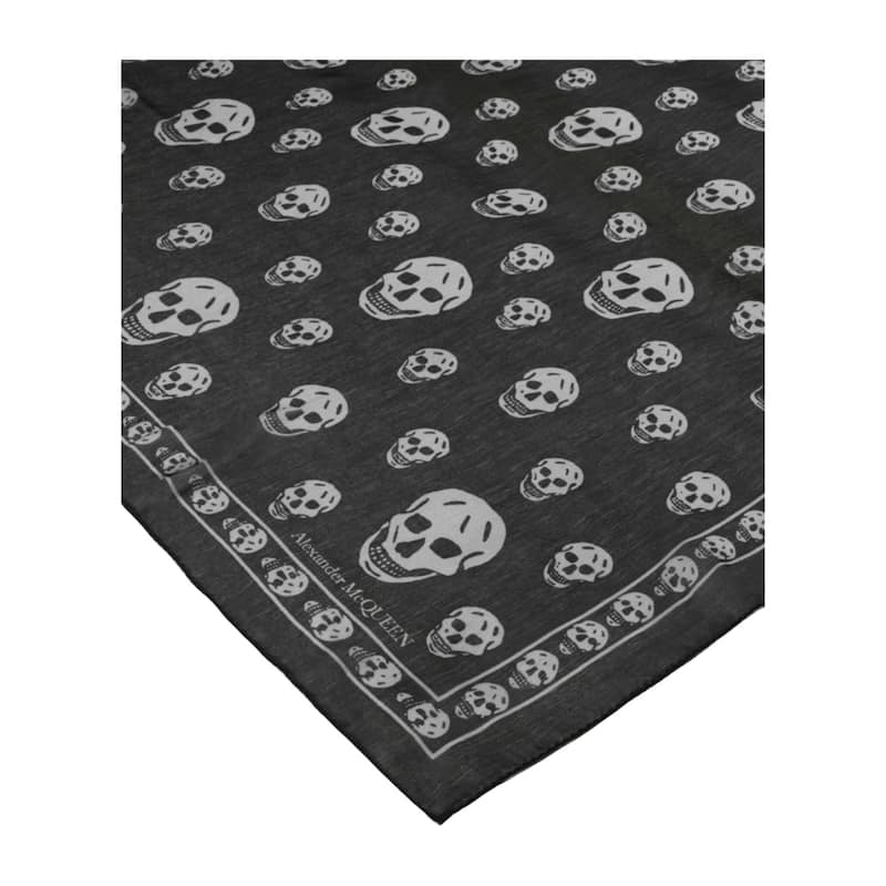 Alexander McQueen Skull Print Silk Scarf