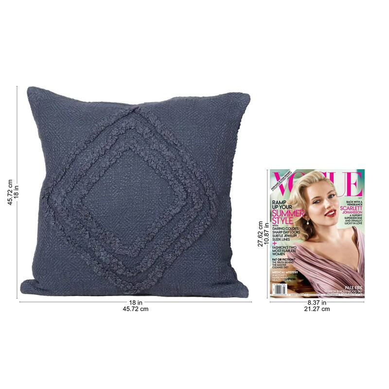 Novica Handmade Blue Clouds Embroidered Cotton Cushion Covers (Set Of 4)