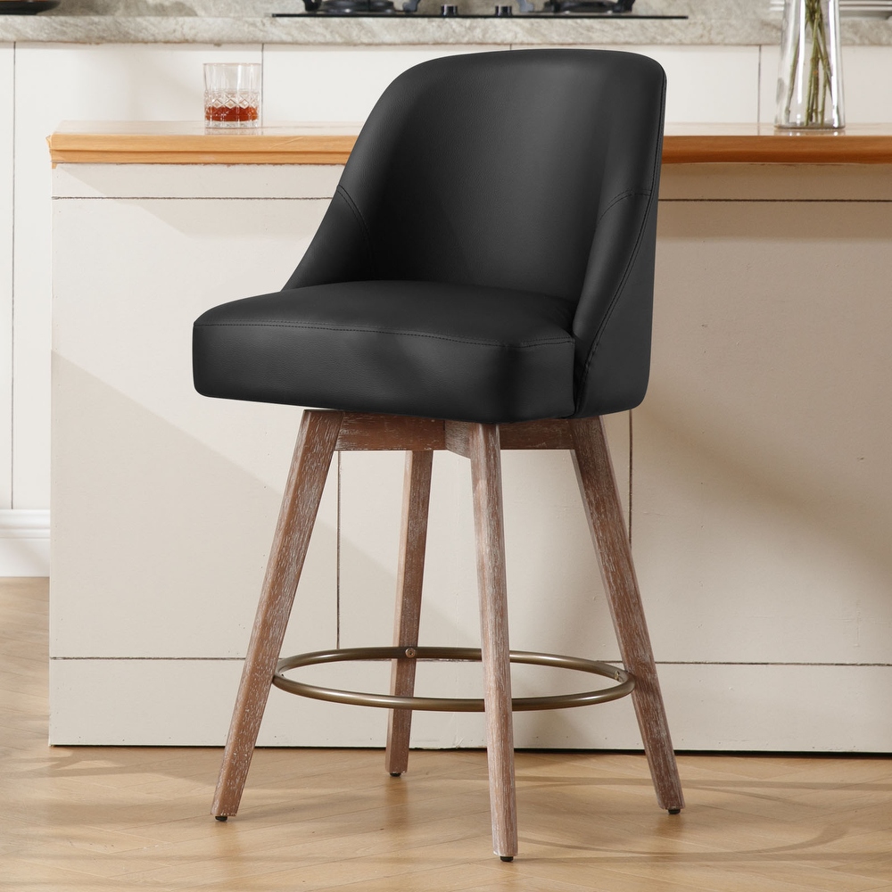 Strick & bolton harley adjustable matte black bar stool sale