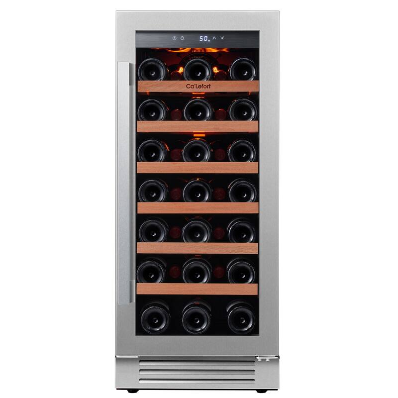 15 inch 33 Bottle Built-in Wine Cooler - Stainless Steel