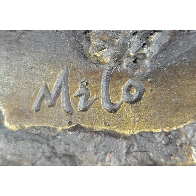 Hand Made Original Miguel Lopez Milo Double Eagle Bronze Sculpture Statue Gift