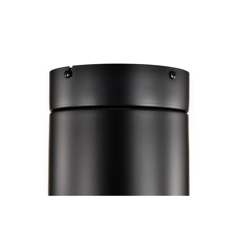 Matte Black 52 in. Indoor Flush Mount Ceiling Fan with 3 Solid Wood Blades (Dark Walnut), 6-Speed Remote Control 3CCT LED Light