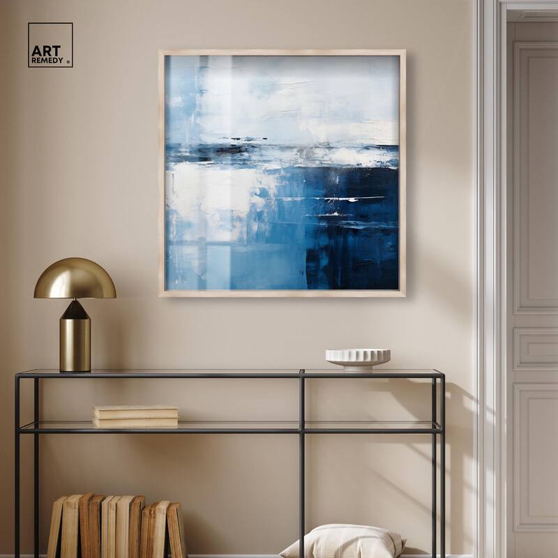 Layers of Blue Shadowbox by Art Remedy