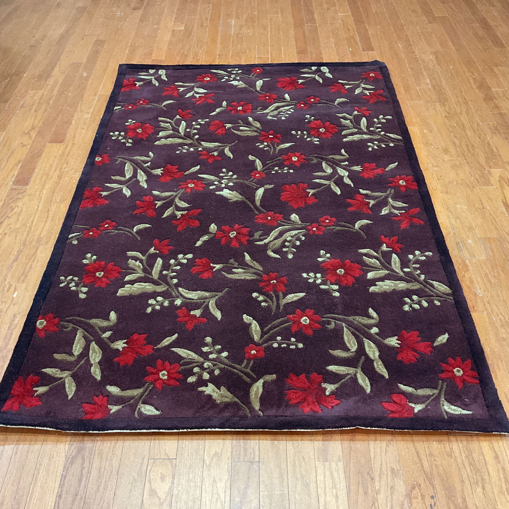 HERAT ORIENTAL Handmade Tibetan Wool Rug - 5' x 8'
