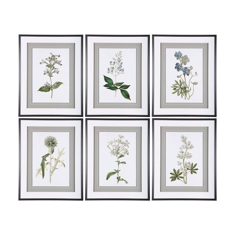 Soft Blue Botanicals III Framed Art Print