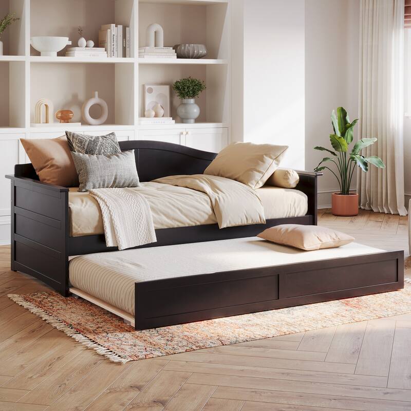 AFI Acadia Twin Size Daybed with Twin Trundle - Espresso