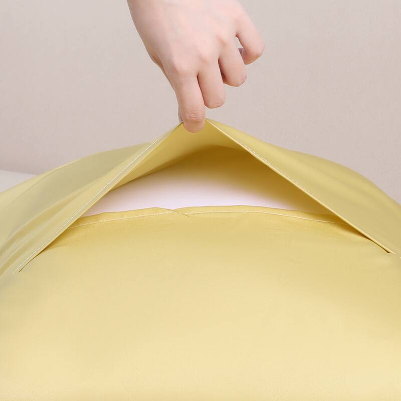 2Pcs Pillow Cases, Soft Cooling Pillow Covers with Envelope Closure - Blue Yellow