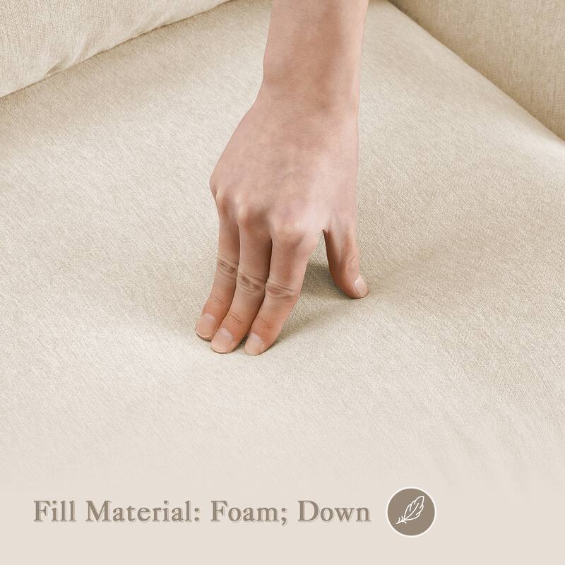 Upholstered Accent Chair with Solid Wood Legs and Pillow for Living Room Seating